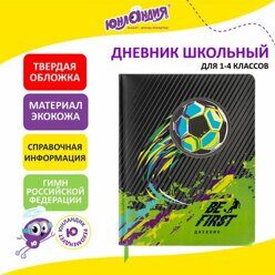 ДНЕВНИК для младших классов, кожзам с поролоном, аппликация